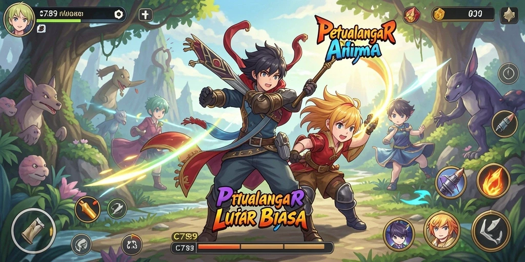 Screenshot gameplay C789 yang menampilkan aksi seru karakter Anime.