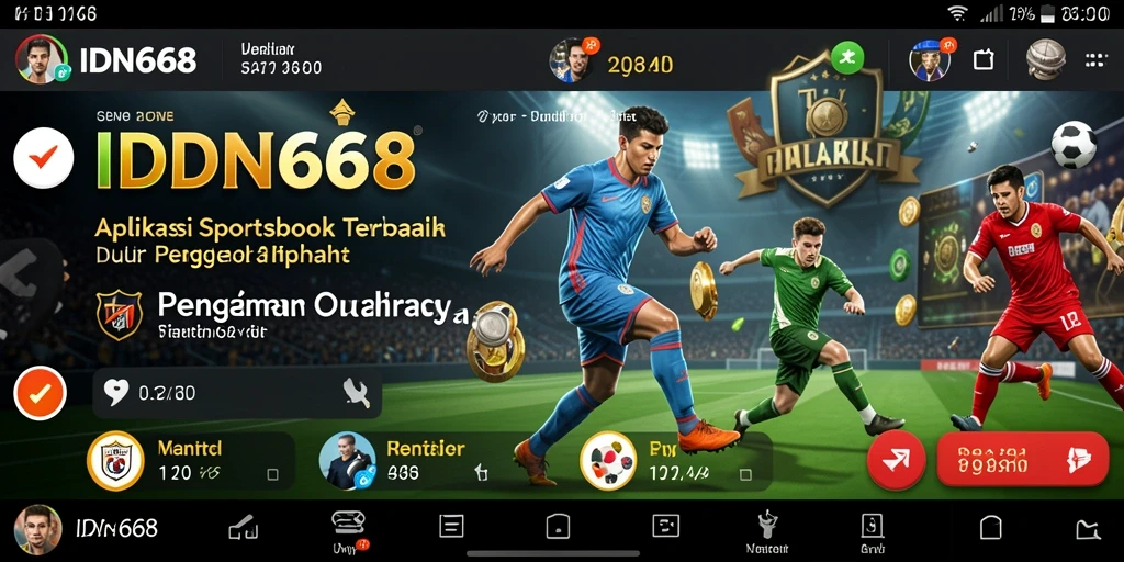 Tampilan menarik dan dinamis dari gameplay Sportsbook IDN668.