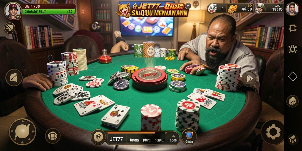 Screenshot gameplay QiuQiu JET77 yang menarik dan seru.