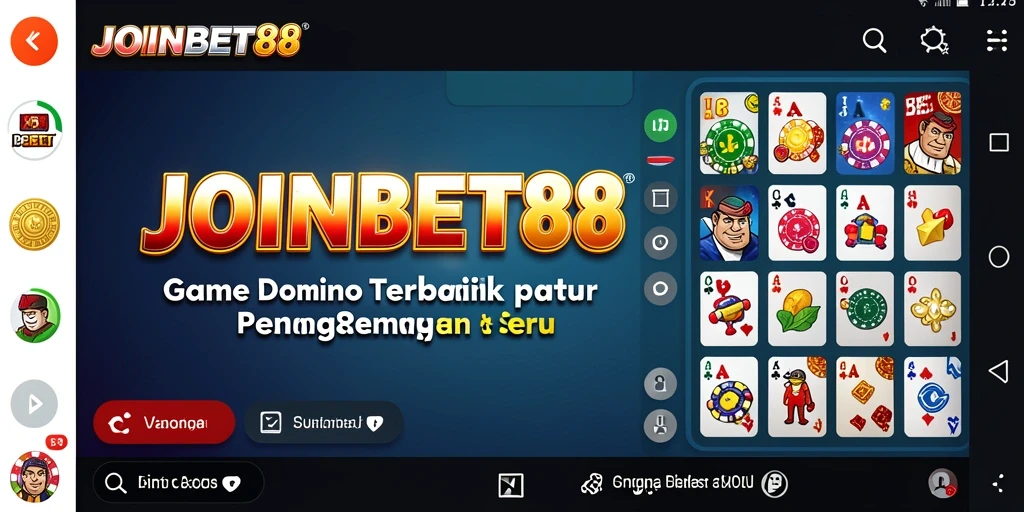 Tampilan gameplay seru dari JOINBET88 yang menunjukkan pertandingan domino.