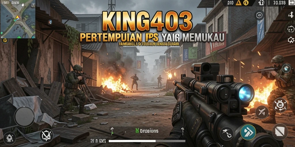 Screenshot gameplay KING403 menampilkan aksi pertempuran yang mendebarkan.