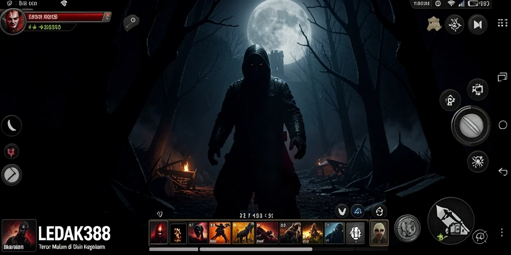 Screenshot utama LEDAK388 menampilkan momen mencekam dalam gameplay.