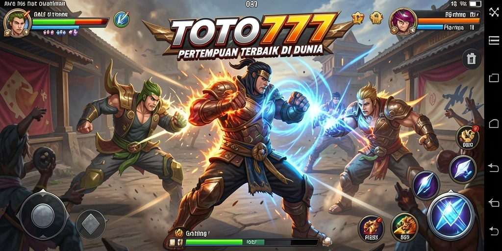 Screenshot TOTO777 menampilkan aksi pertarungan yang intens dan mendebarkan.