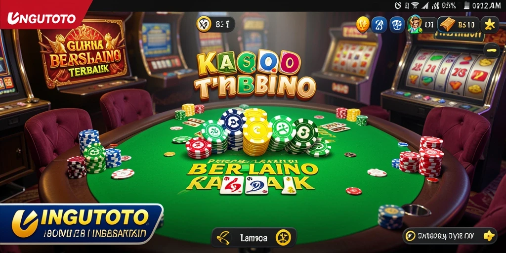 Screenshot gameplay UNGUTOTO menampilkan aksi seru permainan Kasino.