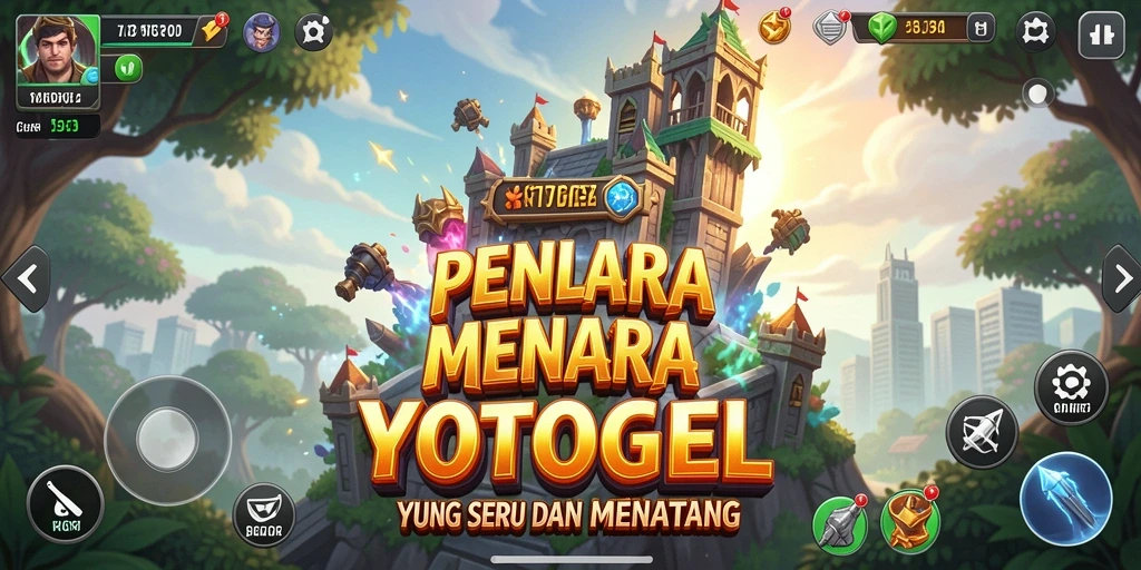 Screenshot utama YOTOGEL menampilkan aksi seru dalam permainan Tower Defense.